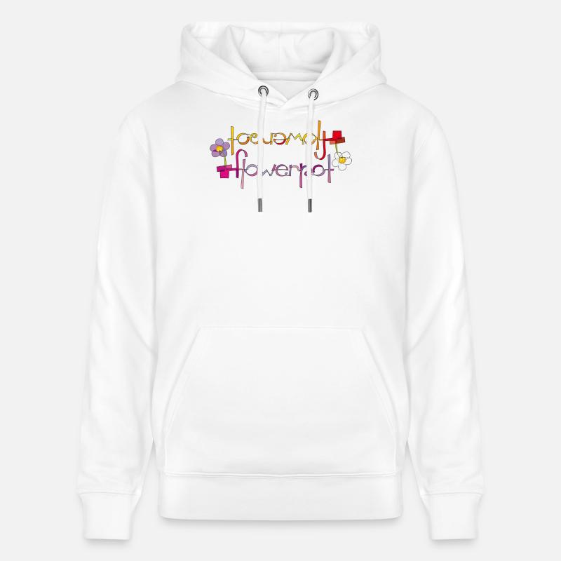 pot de fleur - Sweat à capuche bio CRUISER Stanley/Stella Unisexe - blanc