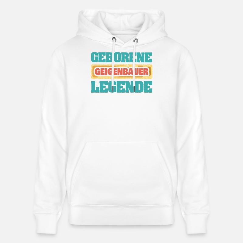 Profession : Luthier - Sweat à capuche bio CRUISER Stanley/Stella Unisexe - blanc