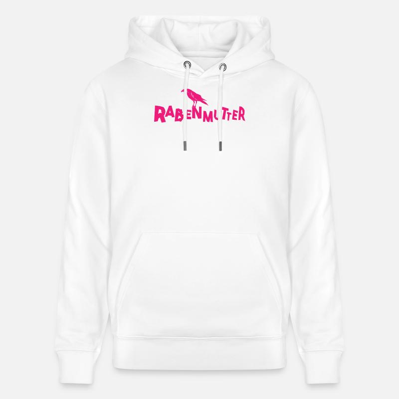 Rabenmutter - Mutter - Mama - Mami - Rabe - Stanley/Stella Unisex Bio-Hoodie CRUISER  - Weiß