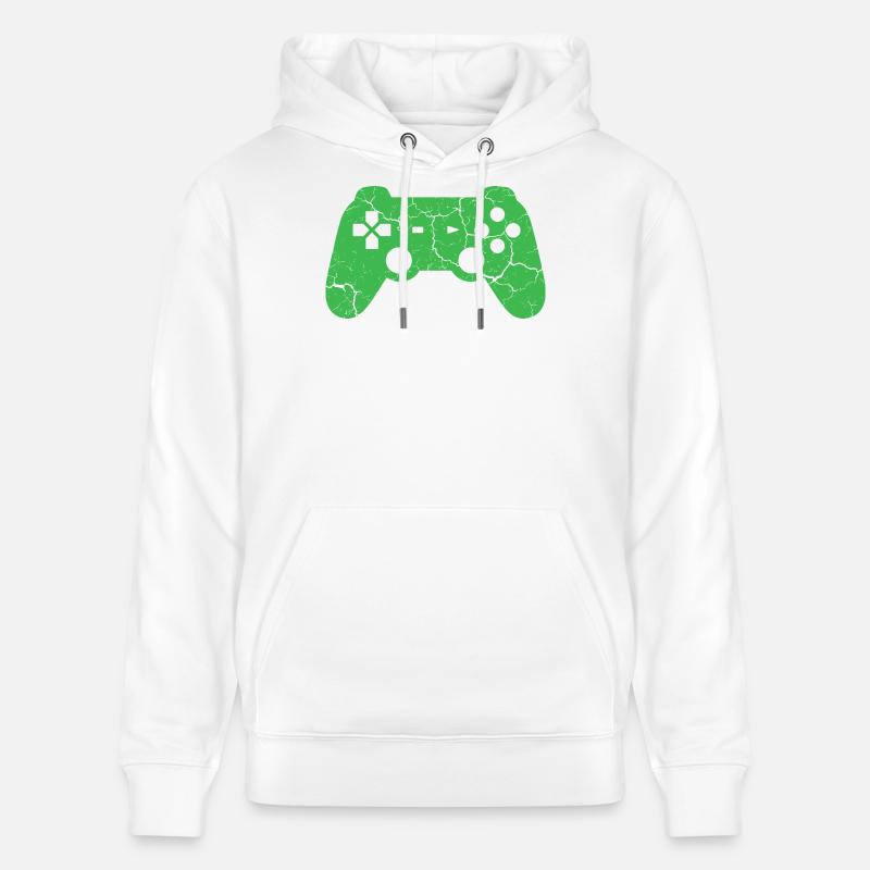 Controller Gaming  - Sweat à capuche bio CRUISER Stanley/Stella Unisexe - blanc