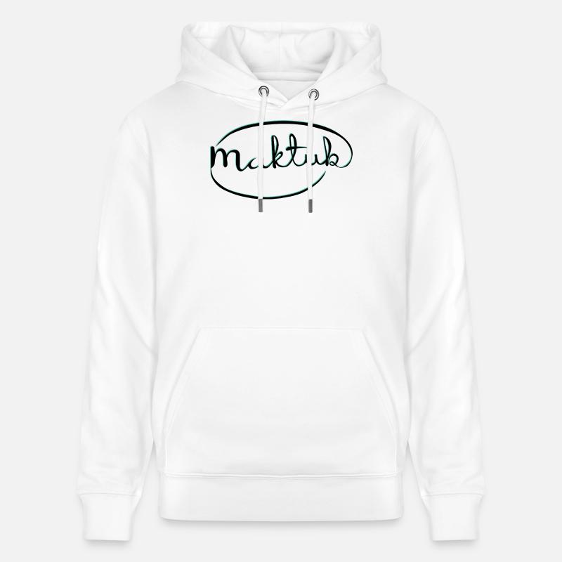 MakeKita Mint Script - Sweat à capuche bio CRUISER Stanley/Stella Unisexe - blanc