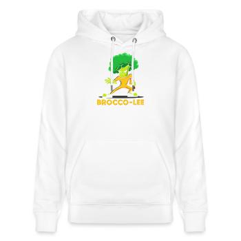 Brocco-Lee Arts martiaux Jeu de mots drôle Bbroli Art Tee - Sweat à capuche bio CRUISER Stanley/Stella Unisexe - blanc - Devant - Alina (178cm) & Michal (187cm)