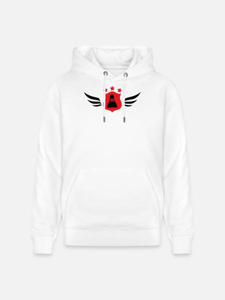 Badminton - Sport - Racket - Stanley/Stella CRUISER Unisex Organic Hoodie - white