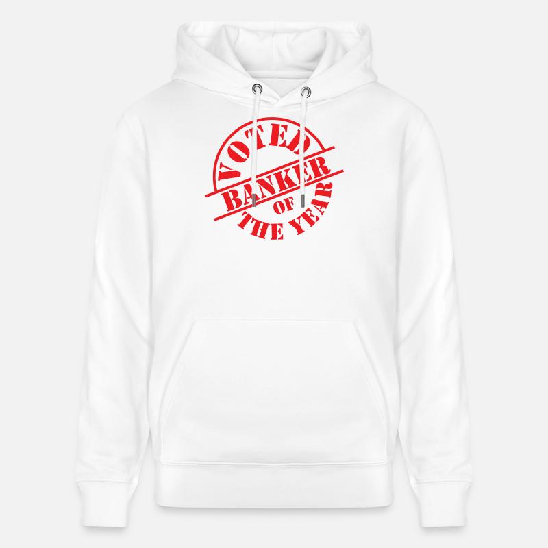 élu meilleur banquier de l'année - Sweat à capuche bio CRUISER Stanley/Stella Unisexe - blanc