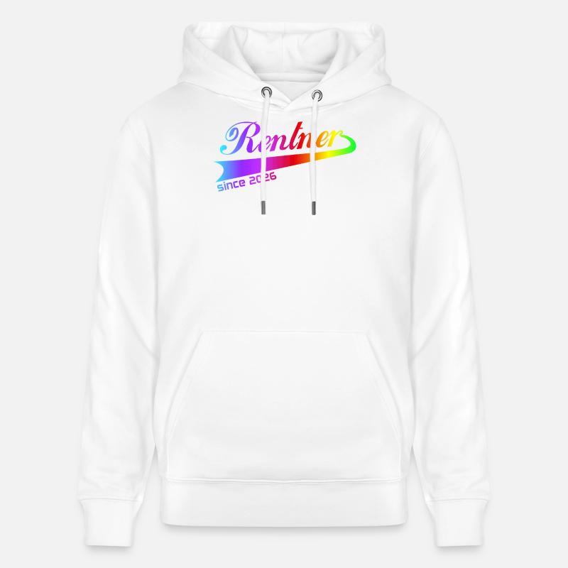 Rentner 2026 Ruhestand Rentner Pullover, Kappe - Stanley/Stella Unisex Bio-Hoodie CRUISER  - Weiß