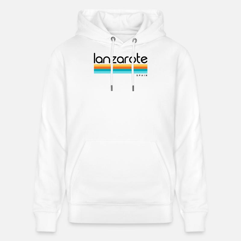 Lanzarote - Espagne - Espagne - Espagne - Îles Canaries - Sweat à capuche bio CRUISER Stanley/Stella Unisexe - blanc