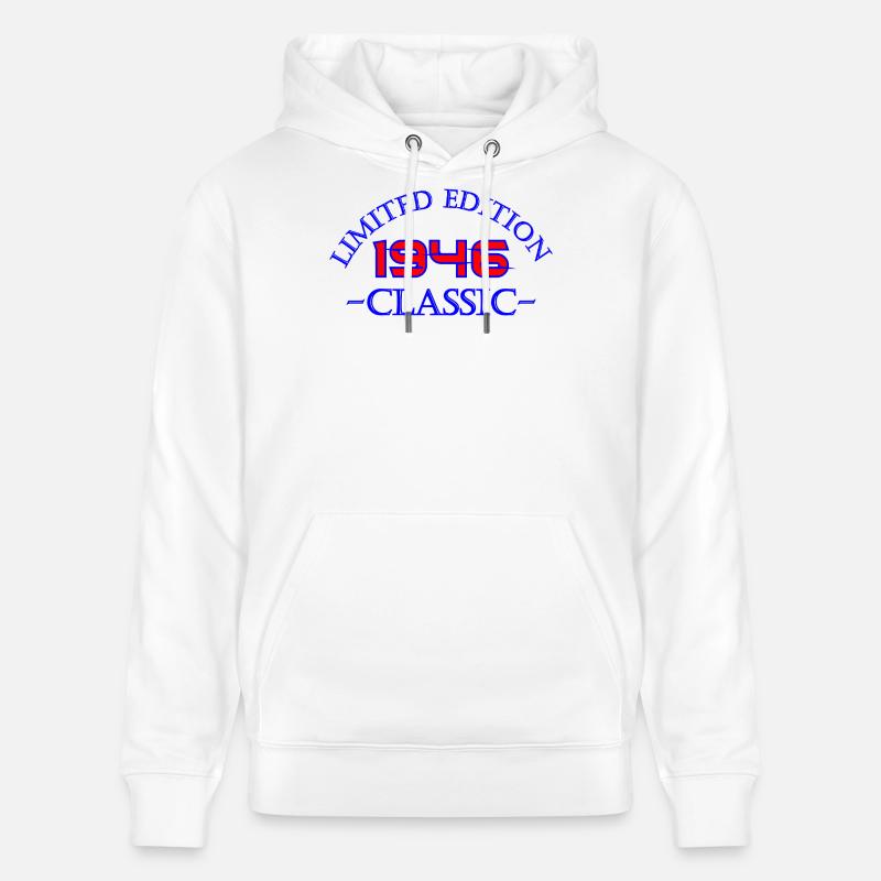 Édition Limitée Classique 1946 - Sweat à capuche bio CRUISER Stanley/Stella Unisexe - blanc