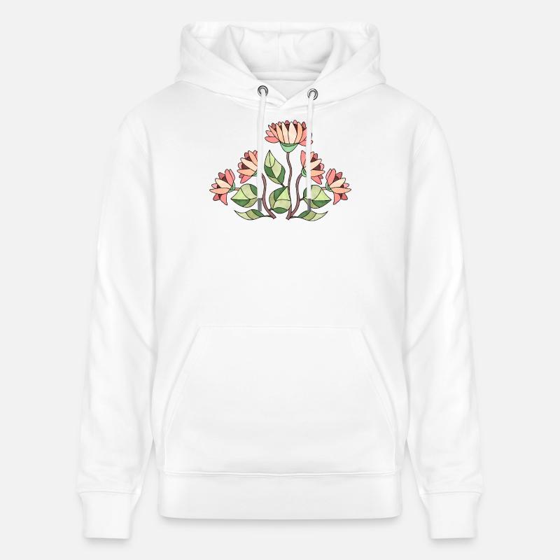 Fleur - Sweat à capuche bio CRUISER Stanley/Stella Unisexe - blanc