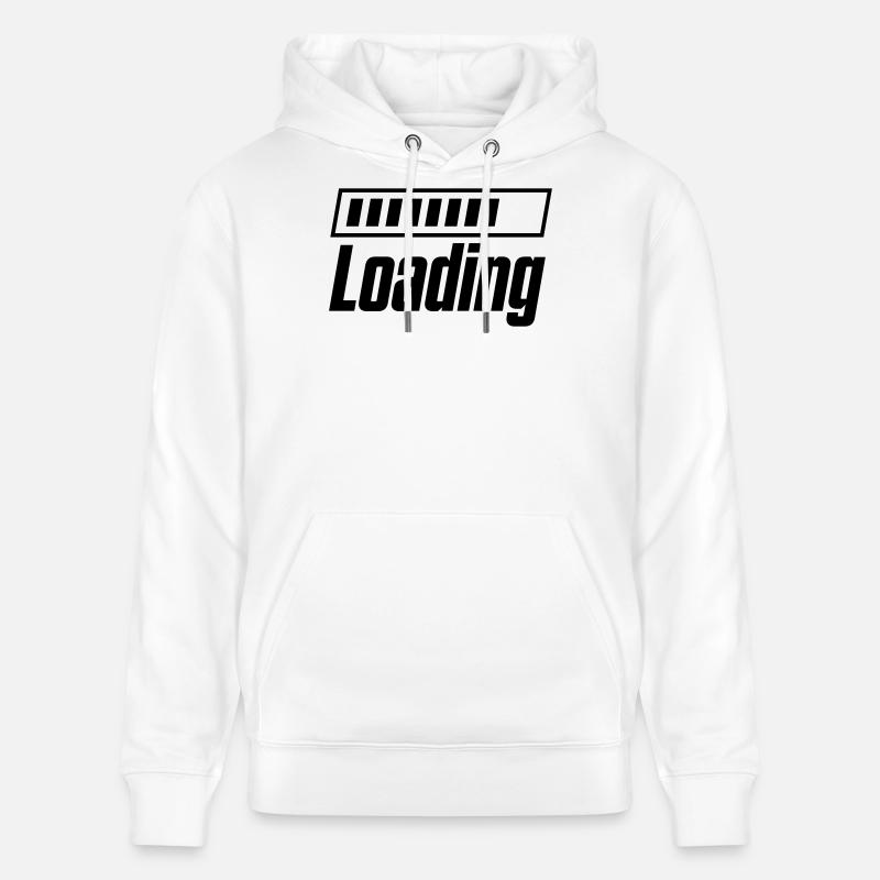 Loading Loading Bar - Stanley/Stella CRUISER Unisex Organic Hoodie - white