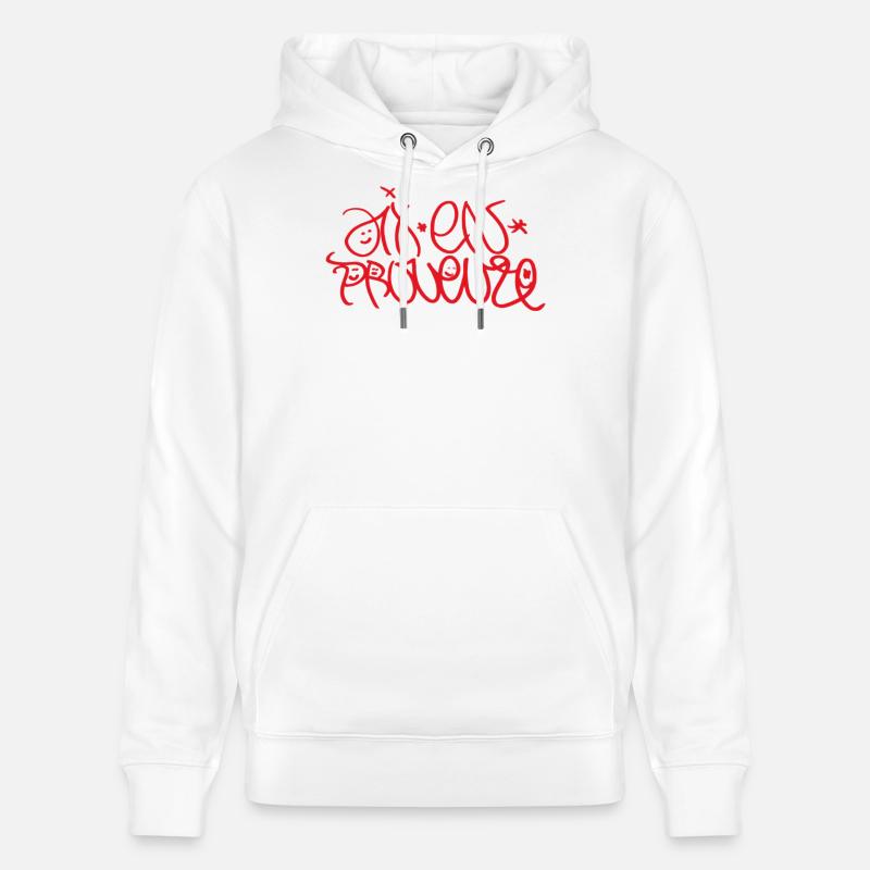 T-shirt Aix Aix Aix Idea Cadeau - Sweat à capuche bio CRUISER Stanley/Stella Unisexe - blanc