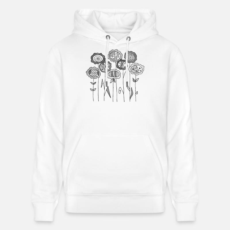 Fleur - Sweat à capuche bio CRUISER Stanley/Stella Unisexe - blanc