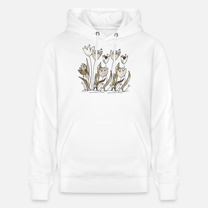 Fleur - Sweat à capuche bio CRUISER Stanley/Stella Unisexe - blanc