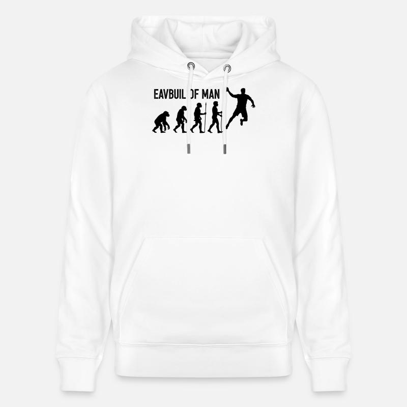 Evolution des Menschen Sprung - Stanley/Stella Unisex Bio-Hoodie CRUISER  - Weiß
