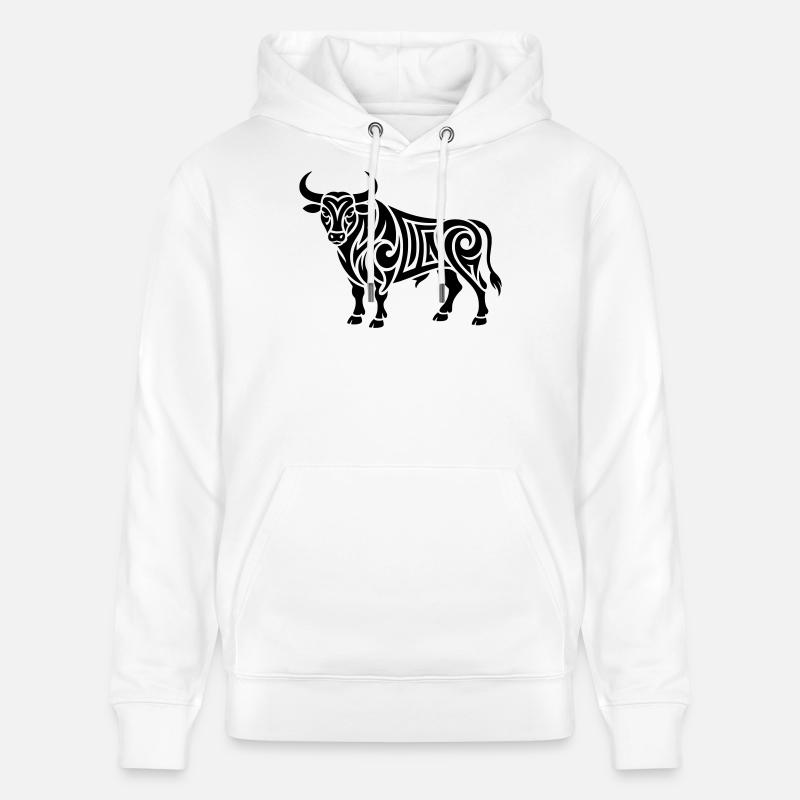 Juste un taureau noir #3 | N-imal_Wears - Sweat à capuche bio CRUISER Stanley/Stella Unisexe - blanc