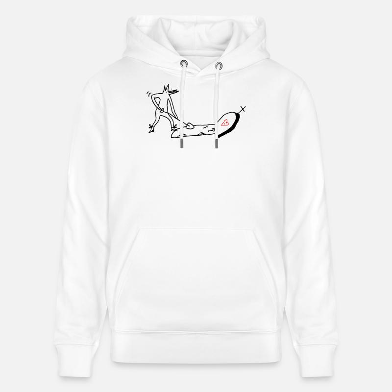 Tombe - Sweat à capuche bio CRUISER Stanley/Stella Unisexe - blanc