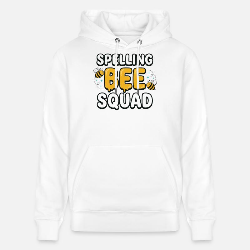 Spelling Bee Squad Cute Bee Team - Stanley/Stella Unisex Bio-Hoodie CRUISER  - Weiß