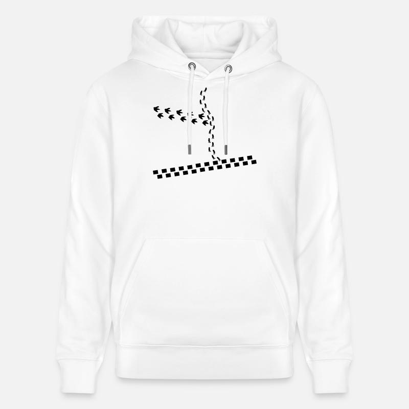 Traces - Sweat à capuche bio CRUISER Stanley/Stella Unisexe - blanc