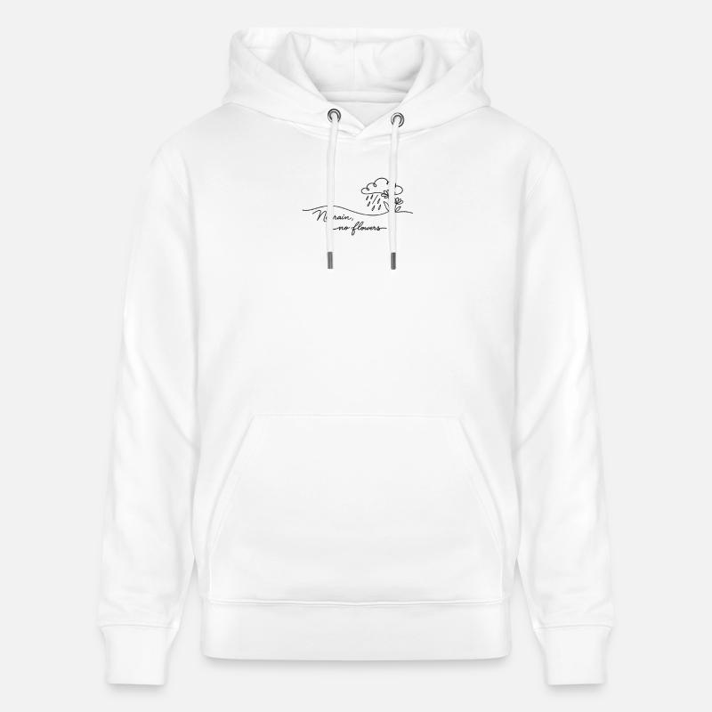 Pas de pluie – pas de fleurs. - Sweat à capuche bio CRUISER Stanley/Stella Unisexe - blanc