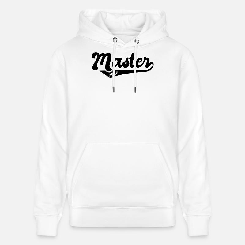 Master 2026 Diplôme - Sweat à capuche bio CRUISER Stanley/Stella Unisexe - blanc