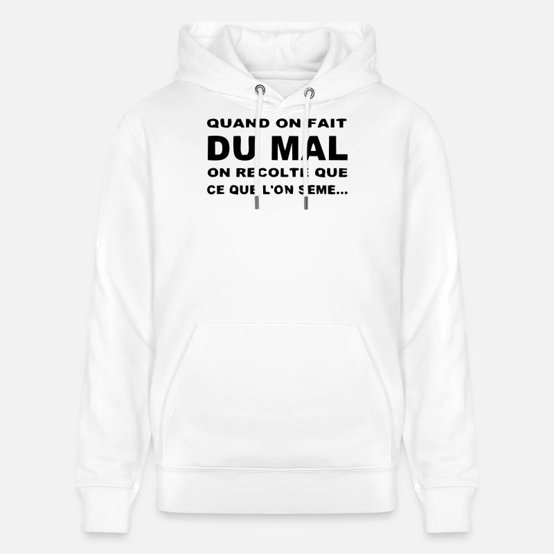 Karma - Sweat à capuche bio CRUISER Stanley/Stella Unisexe - blanc