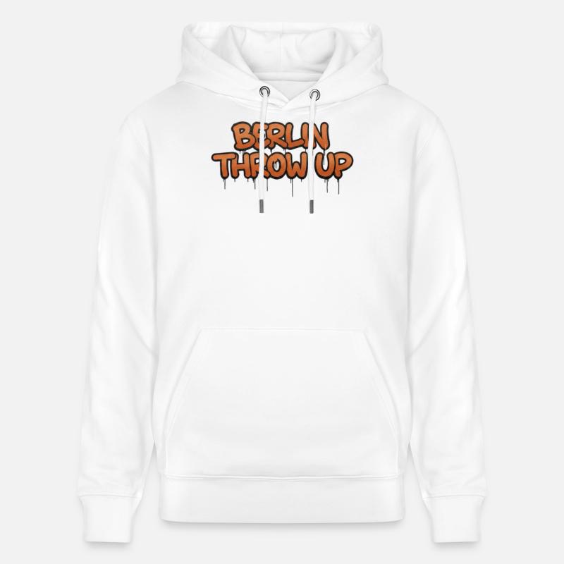 Graffiti à Berlin - Sweat à capuche bio CRUISER Stanley/Stella Unisexe - blanc