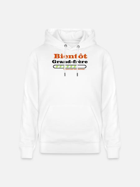 Bald ein großer Bruder - Stanley/Stella Unisex Bio-Hoodie CRUISER - Weiß
