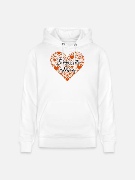 Happy Father's Day - Stanley/Stella CRUISER Unisex Organic Hoodie - white