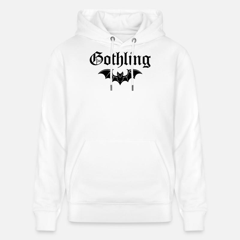 Gothling goth gothique bébé rock - Sweat à capuche bio CRUISER Stanley/Stella Unisexe - blanc