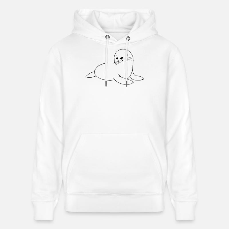 Scellage scellant scellement - Sweat à capuche bio CRUISER Stanley/Stella Unisexe - blanc