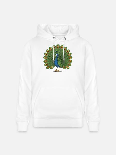 Pfauenwappen - Stanley/Stella Unisex Bio-Hoodie CRUISER - Weiß
