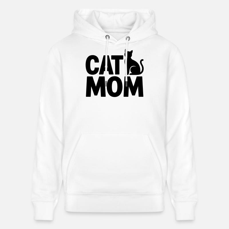 Maman Chat : Maman Chat - Sweat à capuche bio CRUISER Stanley/Stella Unisexe - blanc