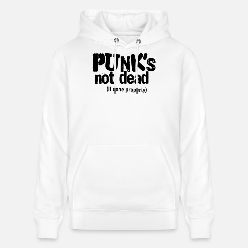 Punk if done properly - Stanley/Stella Unisex Bio-Hoodie CRUISER  - Weiß