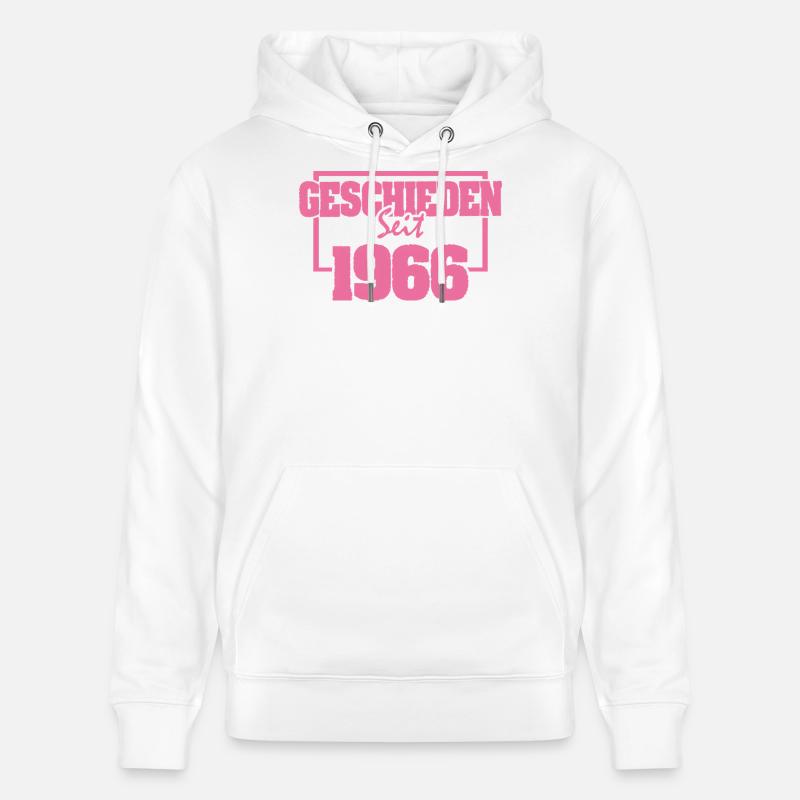 Single 1966 - Sweat à capuche bio CRUISER Stanley/Stella Unisexe - blanc