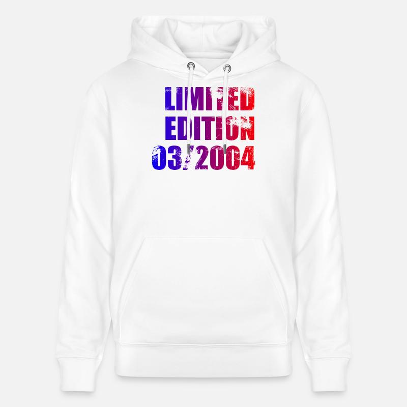 22e anniversaire Édition Limitée 03/2004 - Sweat à capuche bio CRUISER Stanley/Stella Unisexe - blanc