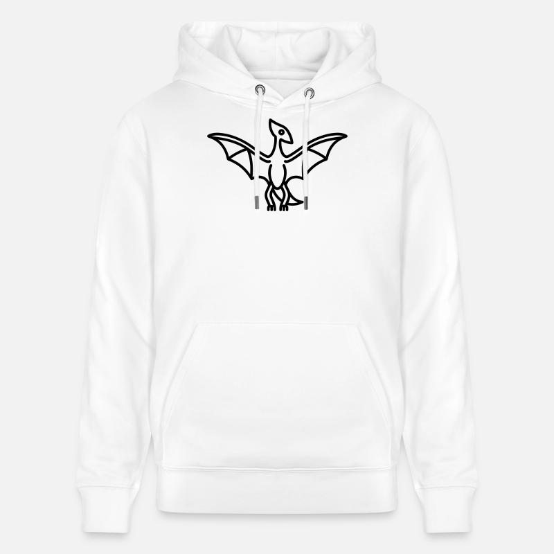 ptérodactyle - Sweat à capuche bio CRUISER Stanley/Stella Unisexe - blanc