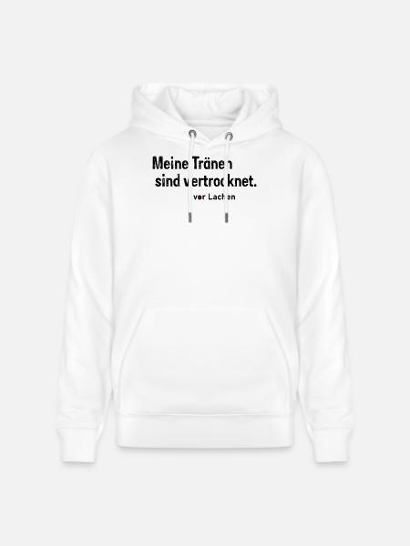 Tränen vertrocknet - Stanley/Stella Unisex Bio-Hoodie CRUISER - Weiß