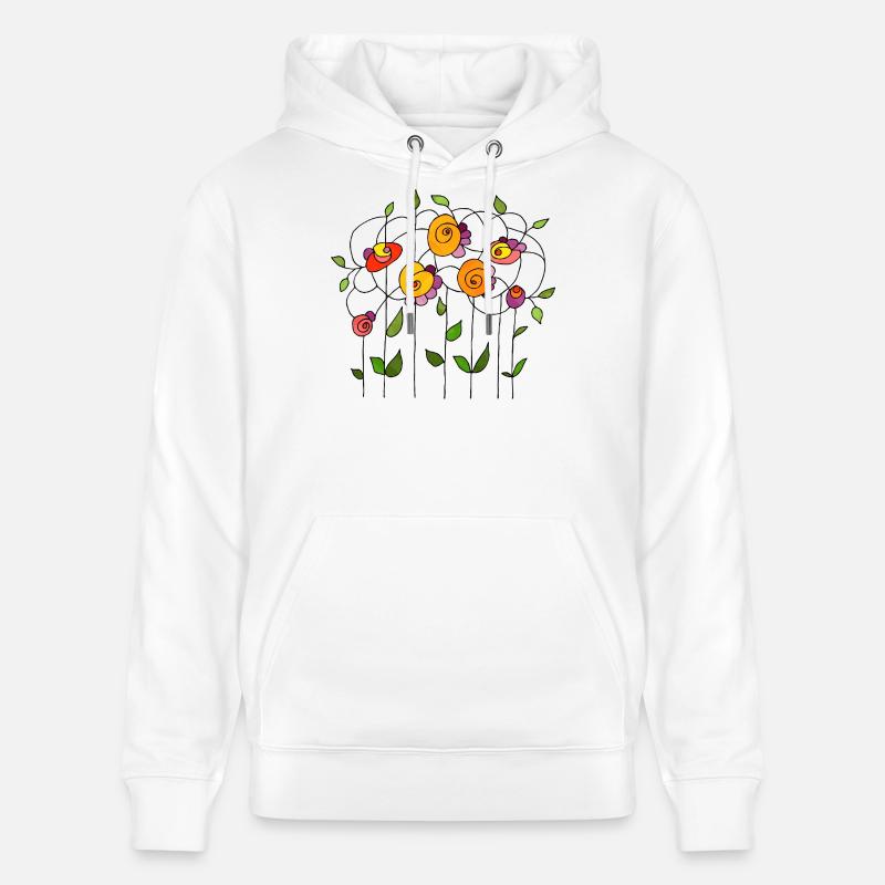 Fleur - Sweat à capuche bio CRUISER Stanley/Stella Unisexe - blanc