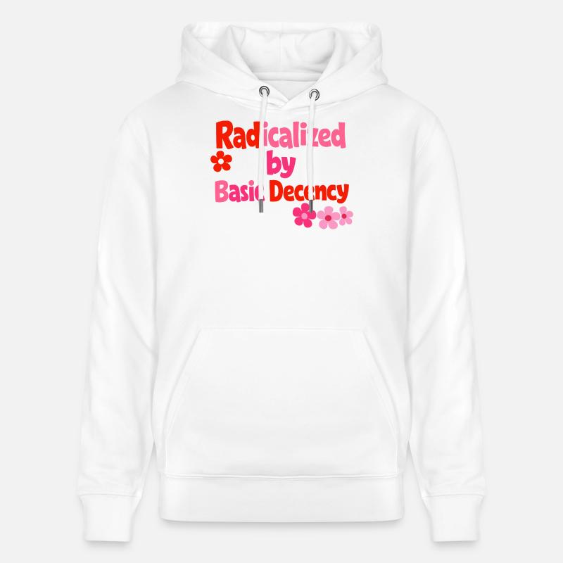 Radical Decency Rétro Bloom - Sweat à capuche bio CRUISER Stanley/Stella Unisexe - blanc