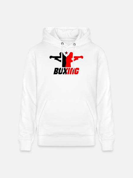 boxer - Stanley/Stella CRUISER Unisex Organic Hoodie - white