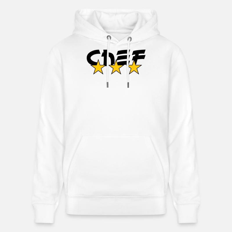 Chef - Cuisine - Cuisinier - Sweat à capuche bio CRUISER Stanley/Stella Unisexe - blanc