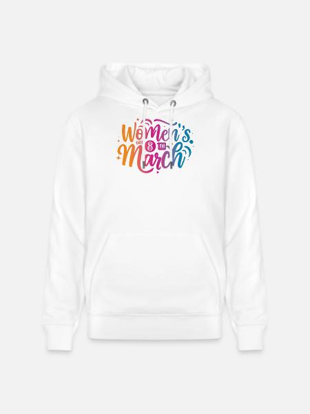 Women Day 8th March - Stanley/Stella Unisex Bio-Hoodie CRUISER  - Weiß