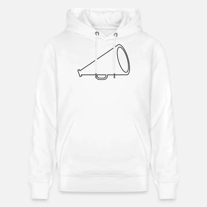 Mégaphone - Sweat à capuche bio CRUISER Stanley/Stella Unisexe - blanc