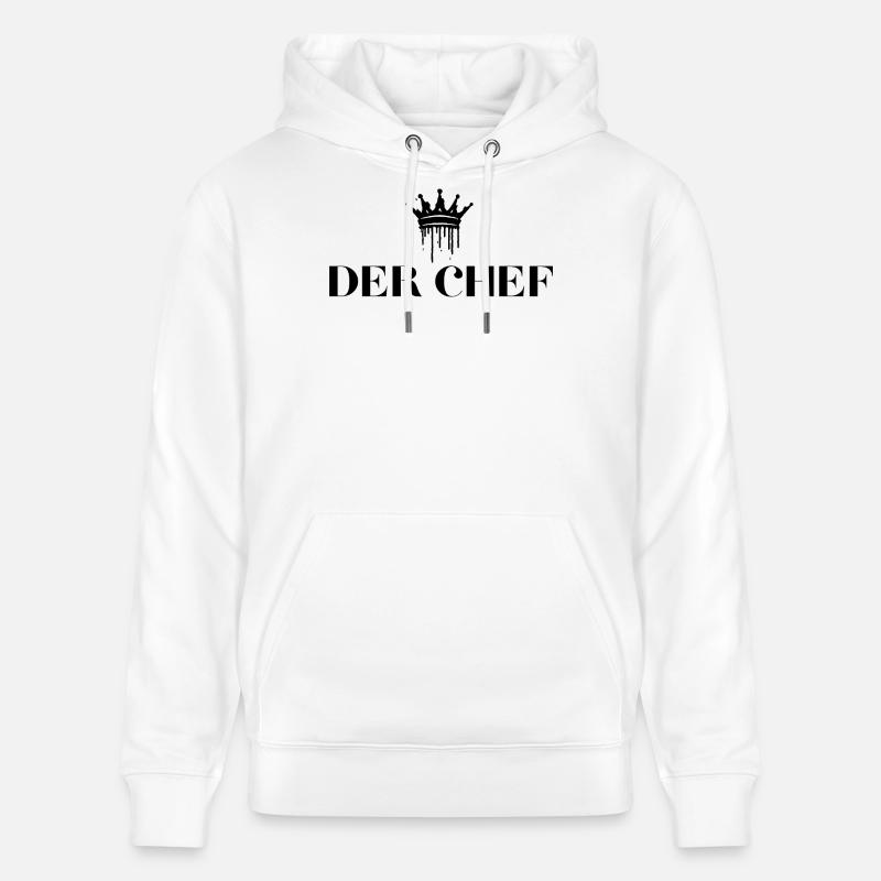 Les cadeaux du chef Chef Royale - Sweat à capuche bio CRUISER Stanley/Stella Unisexe - blanc