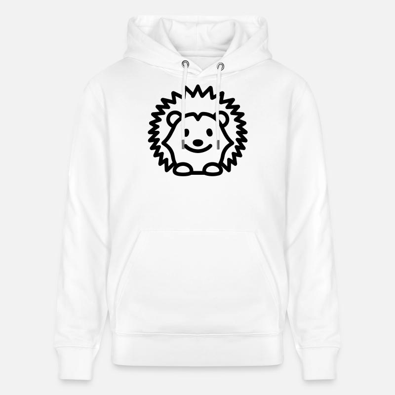 hérisson - Sweat à capuche bio CRUISER Stanley/Stella Unisexe - blanc