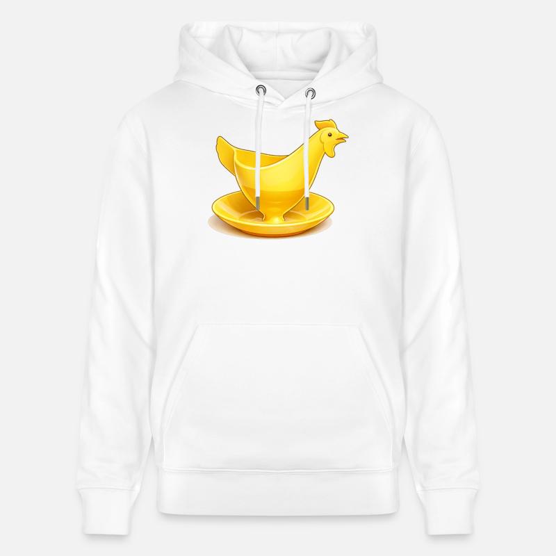 Coquetier jaune de la RDA, Ostalgie - Sweat à capuche bio CRUISER Stanley/Stella Unisexe - blanc