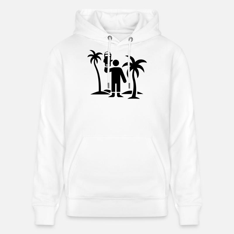 Bière de l’île Party Vacation - Sweat à capuche bio CRUISER Stanley/Stella Unisexe - blanc