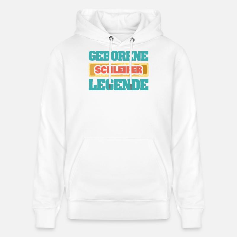 Légende Broyeur - Sweat à capuche bio CRUISER Stanley/Stella Unisexe - blanc