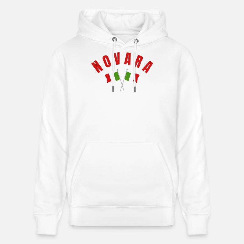 Novare a traversé les drapeaux italiens - Sweat à capuche bio CRUISER Stanley/Stella Unisexe - blanc
