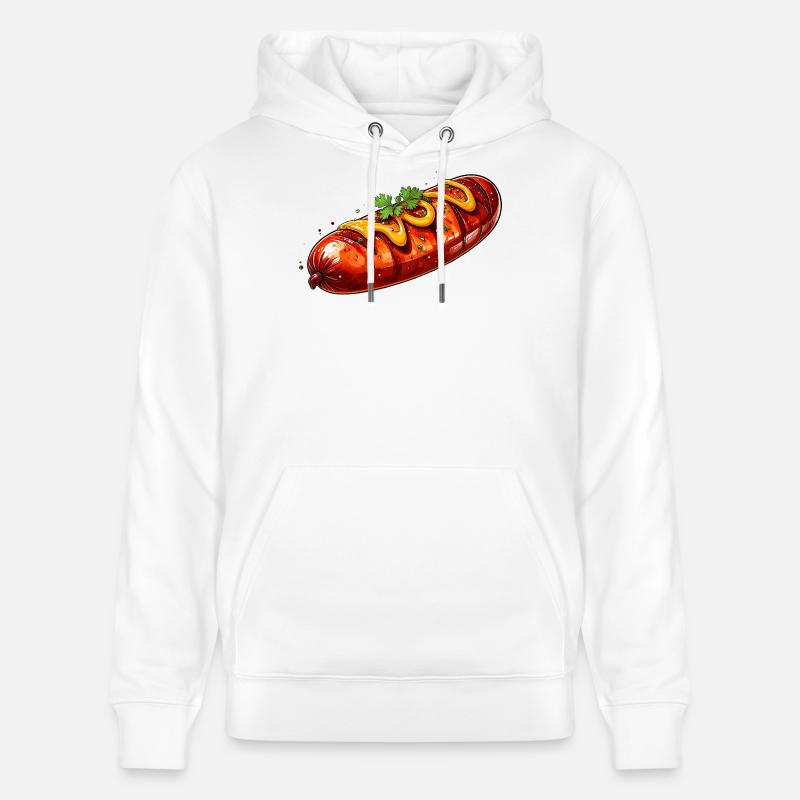 Bratwurst - Sweat à capuche bio CRUISER Stanley/Stella Unisexe - blanc