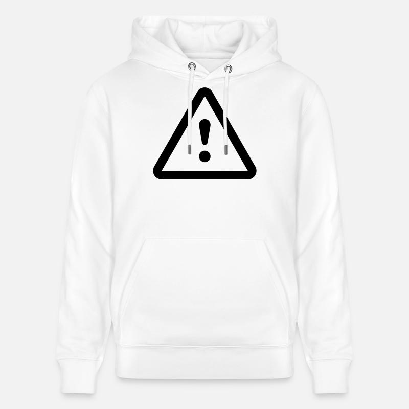 Danger Attention Danger - Sweat à capuche bio CRUISER Stanley/Stella Unisexe - blanc